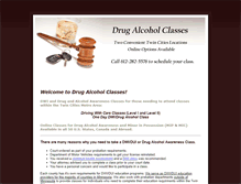 Tablet Screenshot of drugalcoholclasses.com